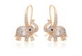 Éléphant Pavé Earrings