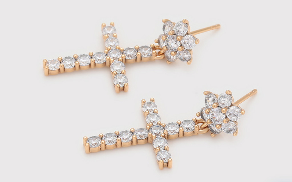 Croix Fleur Earrings