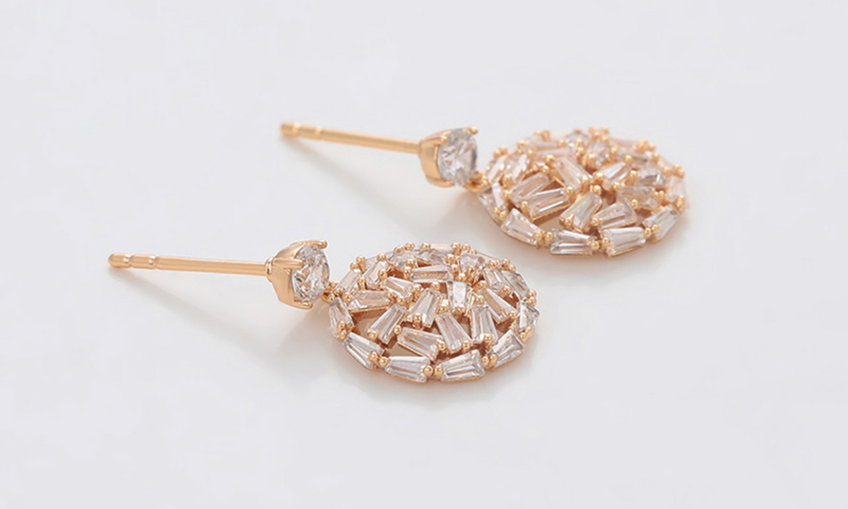 Baguette Cluster Drops